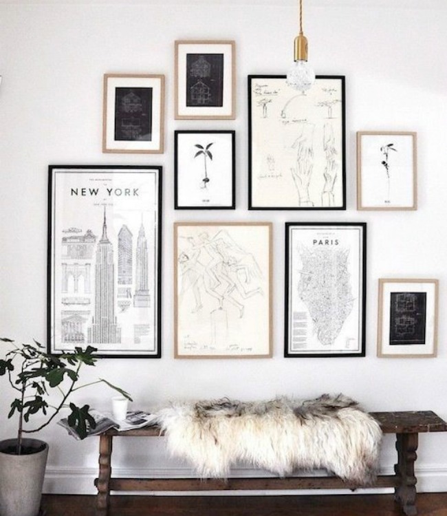 Creative Gallery Wall Ideas Prints by Roxb